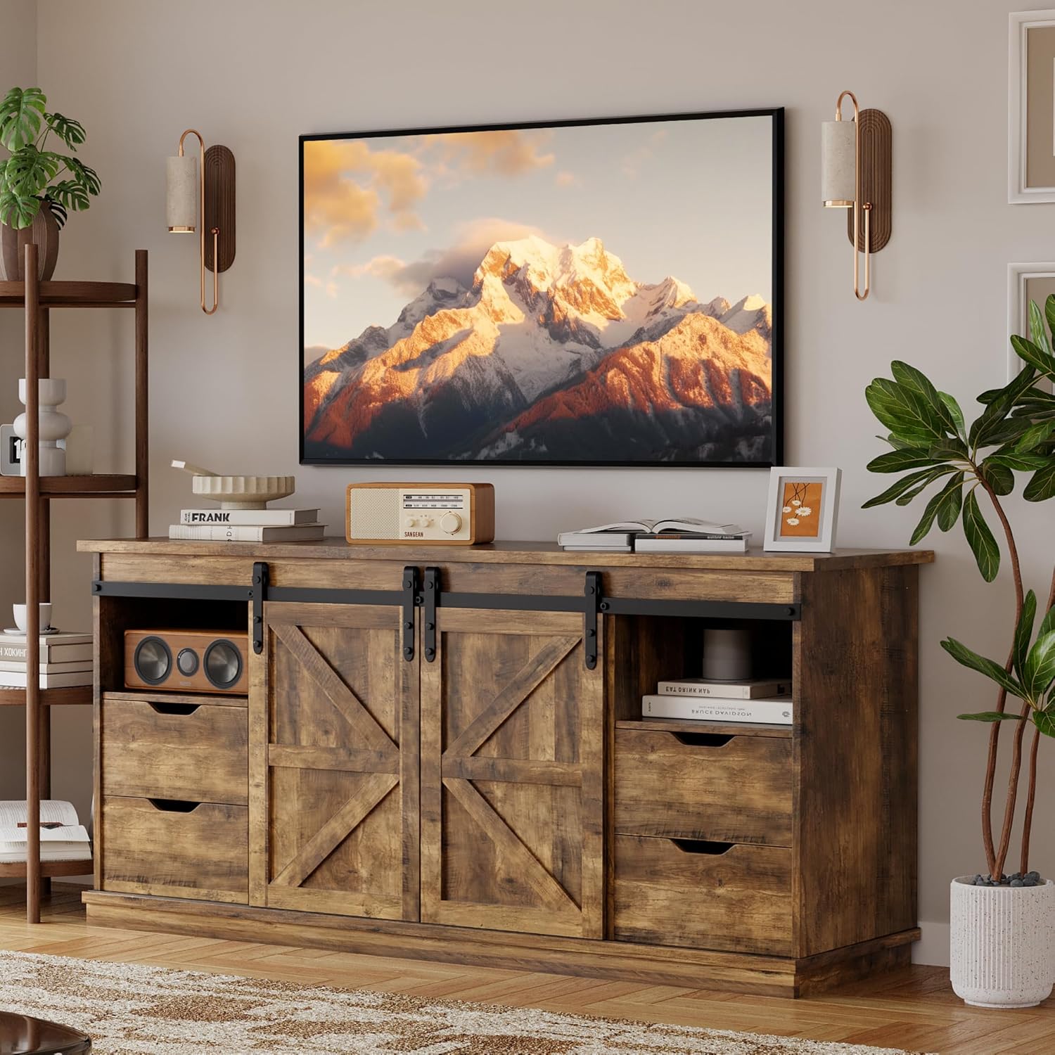 7 Rustic Entertainment Centers That Add Warmth and Character